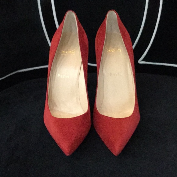 Christian Louboutin Shoes - Pigalle Follies Suede Pumps